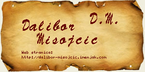 Dalibor Misojčić vizit kartica
